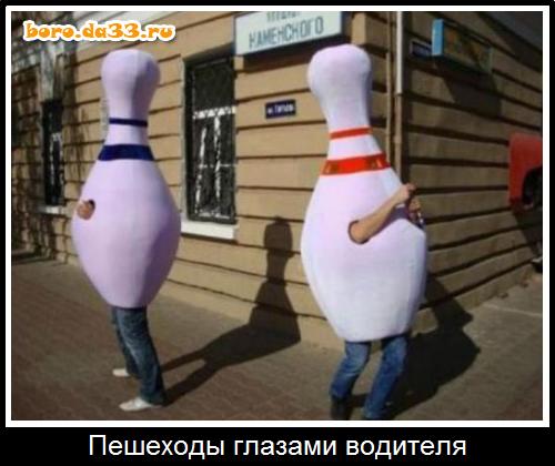 Пешеходы глазами водителя