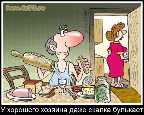 У хорошего хозяина даже скалка булькает