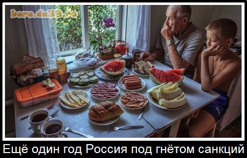 Ещё один год Россия под гнётом санкций